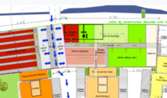 Plan d'implantation d'un centre logistique